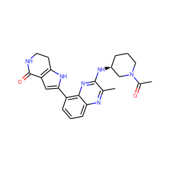 CC(=O)N1CCC[C@H](Nc2nc3c(-c4cc5c([nH]4)CCNC5=O)cccc3nc2C)C1 ZINC000223411913