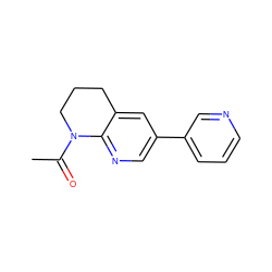 CC(=O)N1CCCc2cc(-c3cccnc3)cnc21 ZINC000221428895