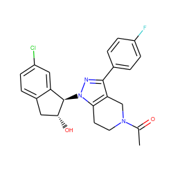 CC(=O)N1CCc2c(c(-c3ccc(F)cc3)nn2[C@@H]2c3cc(Cl)ccc3C[C@H]2O)C1 ZINC000206908536