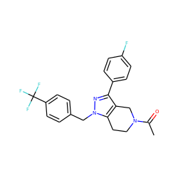 CC(=O)N1CCc2c(c(-c3ccc(F)cc3)nn2Cc2ccc(C(F)(F)F)cc2)C1 ZINC000204890945