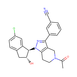 CC(=O)N1CCc2c(c(-c3cccc(C#N)c3)nn2[C@@H]2c3cc(Cl)ccc3C[C@H]2O)C1 ZINC000206905449