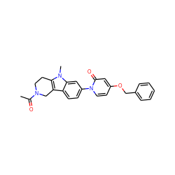 CC(=O)N1CCc2c(c3ccc(-n4ccc(OCc5ccccc5)cc4=O)cc3n2C)C1 ZINC000064550036