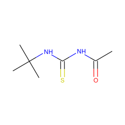 CC(=O)NC(=S)NC(C)(C)C ZINC000103218983