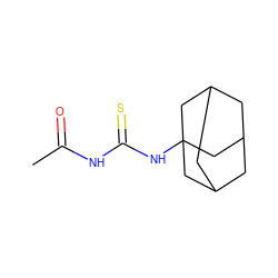 CC(=O)NC(=S)NC12CC3CC(CC(C3)C1)C2 ZINC000006363306