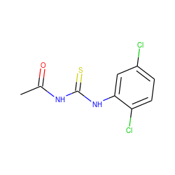 CC(=O)NC(=S)Nc1cc(Cl)ccc1Cl ZINC000001480415