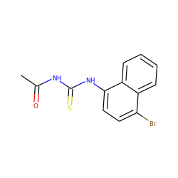 CC(=O)NC(=S)Nc1ccc(Br)c2ccccc12 ZINC000103218990