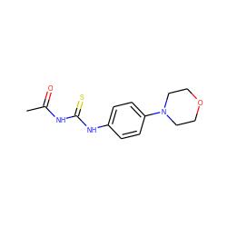 CC(=O)NC(=S)Nc1ccc(N2CCOCC2)cc1 ZINC000009064180