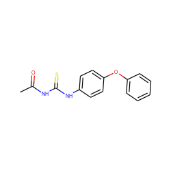 CC(=O)NC(=S)Nc1ccc(Oc2ccccc2)cc1 ZINC000000615323