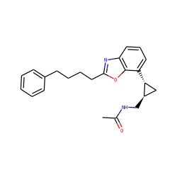 CC(=O)NC[C@@H]1C[C@H]1c1cccc2nc(CCCCc3ccccc3)oc12 ZINC000034065475