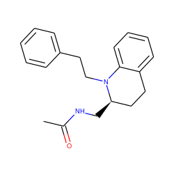 CC(=O)NC[C@@H]1CCc2ccccc2N1CCc1ccccc1 ZINC000473123298