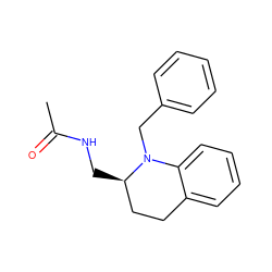 CC(=O)NC[C@@H]1CCc2ccccc2N1Cc1ccccc1 ZINC000473111997
