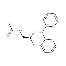 CC(=O)NC[C@@H]1Cc2ccccc2N(c2ccccc2)C1 ZINC001772648514