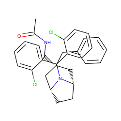 CC(=O)NC[C@]1(Cc2ccccc2)C[C@@H]2CC[C@H](C1)N2C(c1ccccc1Cl)c1ccccc1Cl ZINC000299819563