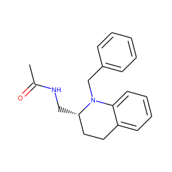 CC(=O)NC[C@H]1CCc2ccccc2N1Cc1ccccc1 ZINC000473111993