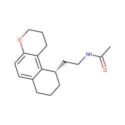 CC(=O)NCC[C@@H]1CCCc2ccc3c(c21)CCCO3 ZINC000013781786