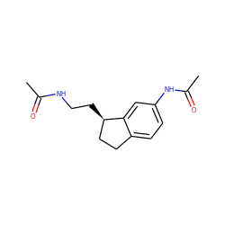 CC(=O)NCC[C@@H]1CCc2ccc(NC(C)=O)cc21 ZINC000013781837