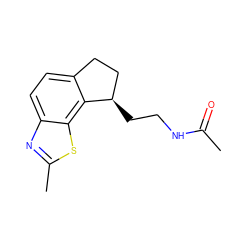 CC(=O)NCC[C@@H]1CCc2ccc3nc(C)sc3c21 ZINC000043178900