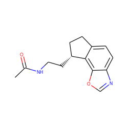 CC(=O)NCC[C@@H]1CCc2ccc3ncoc3c21 ZINC000096174394