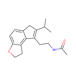 CC(=O)NCCC1=C(C(C)C)Cc2ccc3c(c21)CCO3 ZINC000071318323