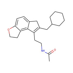 CC(=O)NCCC1=C(CC2CCCCC2)Cc2ccc3c(c21)CCO3 ZINC000071317911