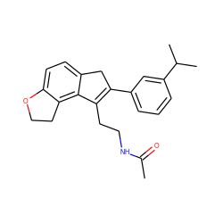 CC(=O)NCCC1=C(c2cccc(C(C)C)c2)Cc2ccc3c(c21)CCO3 ZINC000071317181