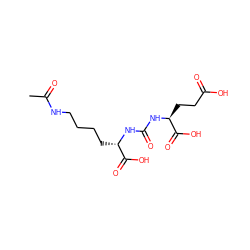 CC(=O)NCCCC[C@H](NC(=O)N[C@@H](CCC(=O)O)C(=O)O)C(=O)O ZINC000148842365