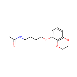 CC(=O)NCCCCOc1cccc2c1OCCO2 ZINC000013781808