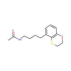 CC(=O)NCCCCc1cccc2c1SCCO2 ZINC000013781780