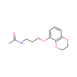 CC(=O)NCCCOc1cccc2c1OCCO2 ZINC000013781778