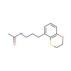 CC(=O)NCCCc1cccc2c1SCCO2 ZINC000013781810