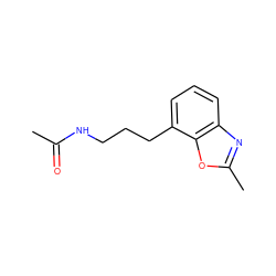 CC(=O)NCCCc1cccc2nc(C)oc12 ZINC000027211876