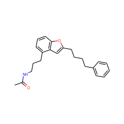 CC(=O)NCCCc1cccc2oc(CCCCc3ccccc3)cc12 ZINC000028371072