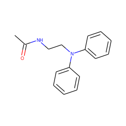 CC(=O)NCCN(c1ccccc1)c1ccccc1 ZINC000028864642