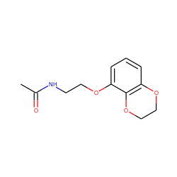 CC(=O)NCCOc1cccc2c1OCCO2 ZINC000013781807