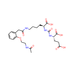 CC(=O)NCCOc1ccccc1CC(=O)NCCCC[C@H](NC(=O)N[C@@H](CCC(=O)O)C(=O)O)C(=O)O ZINC000299834870