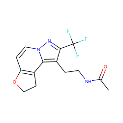 CC(=O)NCCc1c(C(F)(F)F)nn2ccc3c(c12)CCO3 ZINC000072107369