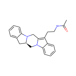 CC(=O)NCCc1c2n(c3ccccc13)C[C@H]1Cc3ccccc3N1C2 ZINC000035241912