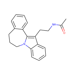 CC(=O)NCCc1c2n(c3ccccc13)CCCc1ccccc1-2 ZINC000013494176