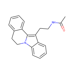 CC(=O)NCCc1c2n(c3ccccc13)CCc1ccccc1-2 ZINC000013494172