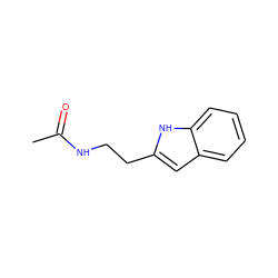 CC(=O)NCCc1cc2ccccc2[nH]1 ZINC000013781140