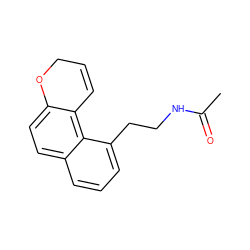 CC(=O)NCCc1cccc2ccc3c(c12)C=CCO3 ZINC000000020591