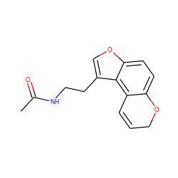 CC(=O)NCCc1coc2ccc3c(c12)C=CCO3 ZINC000013781848