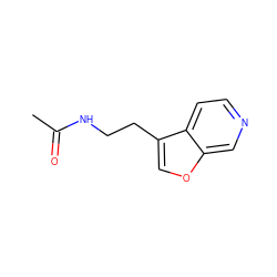 CC(=O)NCCc1coc2cnccc12 ZINC000013781839