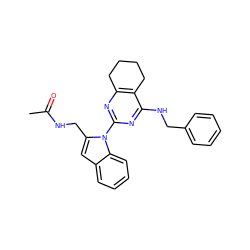 CC(=O)NCc1cc2ccccc2n1-c1nc2c(c(NCc3ccccc3)n1)CCCC2 ZINC000218999128