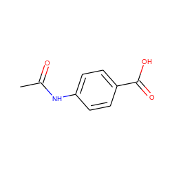 CC(=O)Nc1ccc(C(=O)O)cc1 ZINC000000000226