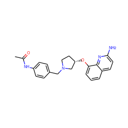 CC(=O)Nc1ccc(CN2CC[C@H](Oc3cccc4ccc(N)nc34)C2)cc1 ZINC000028387095