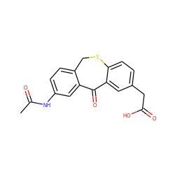 CC(=O)Nc1ccc2c(c1)C(=O)c1cc(CC(=O)O)ccc1SC2 ZINC000028569004