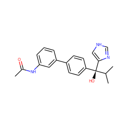 CC(=O)Nc1cccc(-c2ccc([C@](O)(c3c[nH]cn3)C(C)C)cc2)c1 ZINC000059972441