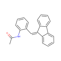 CC(=O)Nc1ccccc1C=C1c2ccccc2-c2ccccc21 ZINC000001724362