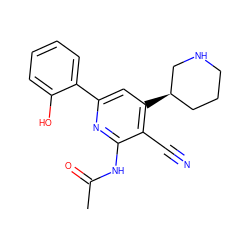 CC(=O)Nc1nc(-c2ccccc2O)cc([C@@H]2CCCNC2)c1C#N ZINC000028367761